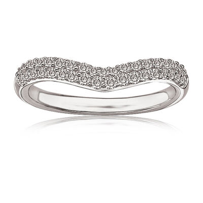 Brilliant-Cut Contour Diamond Anniversary Band 1/3ct. T.W.