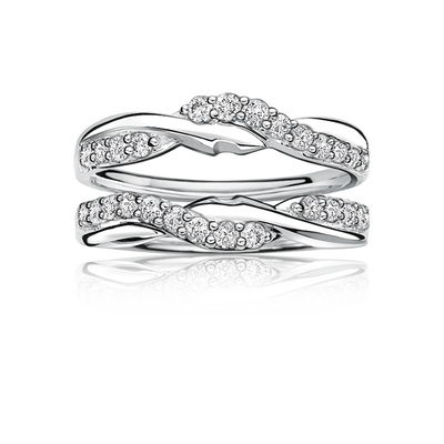 Diamond Ring Enhancer Wrap 1/2ctw. in 14k White Gold