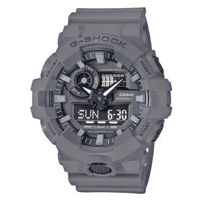 G-Shock Men's Classic Multifunction Grey Resin Strap Watch GA700UC-8A