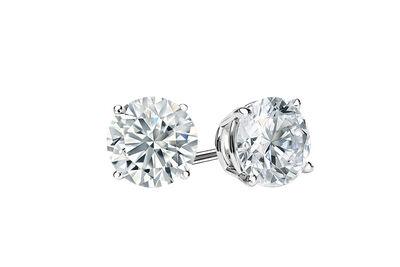 Lab Grown 1ctw. Diamond Stud Earrings in 14k White Gold