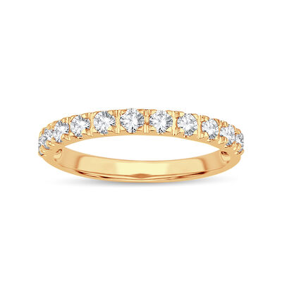 Diamond 1/2ctw. Prong-Set Anniversary Band in 14k Yellow Gold