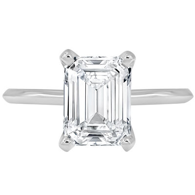 Radiant-Cut Lab Grown 2ct. Diamond Certified GH VS SI Solitaire Engagement Ring in 14k White Gold