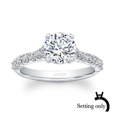 Uneek Unity 1/2ctw. Diamond Solitaire Setting in 14K White Gold