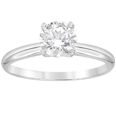 Brilliant-Cut Lab Grown 1 1/4ct. Diamond GH VS SI Certified Solitaire Engagement Ring in 14k White Gold