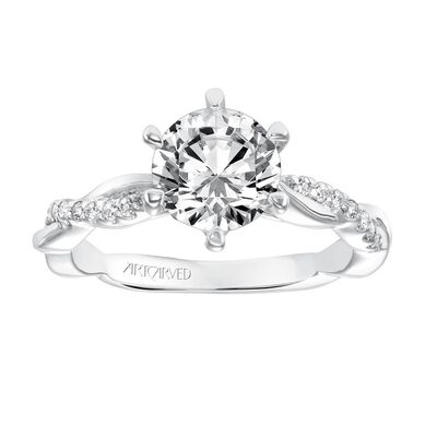 Marnie. ArtCarved Diamond Setting in 14k White Gold