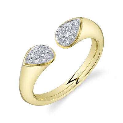 Shy Creation Brilliant-Cut .19ctw. Diamond Fashion Ring in 14k Yellow Gold