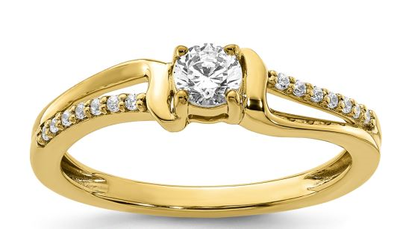 Lab Grown 0.32ctw. Diamond Promise Ring in 10k Yellow Gold