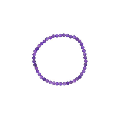 Amethyst Beaded Bracelet