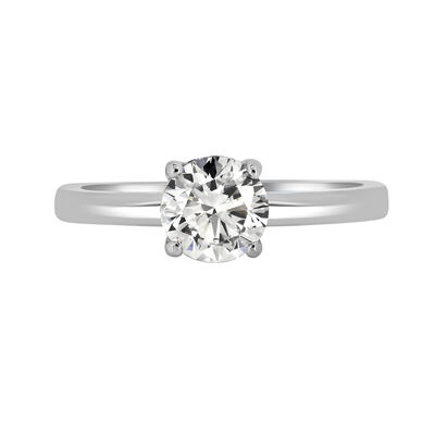 Brilliant-Cut 1 1/4ct. Hidden Halo Lab Grown EF VS Diamond Engagement Ring Setting in 14k White Gold