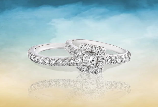 Diamond Halo Engagement Rings