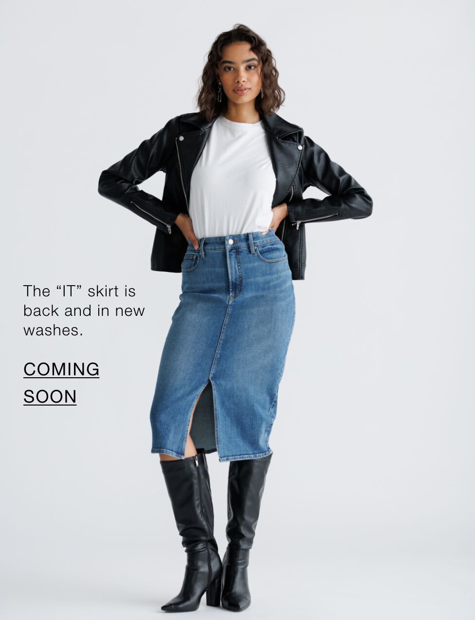 The “IT” skirt is back and in new washes.