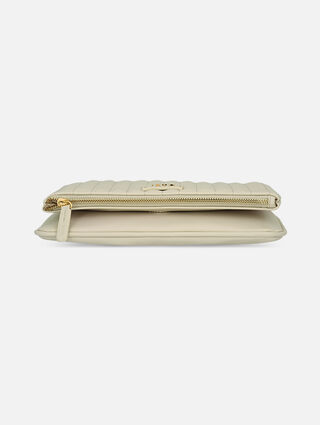 Nora White Clutch
