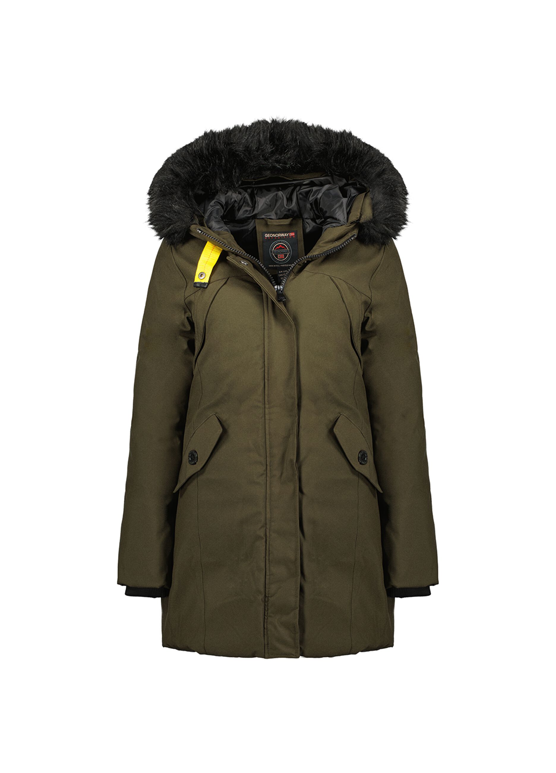 GEOGRAPHICAL NORWAY Woman s Khaki Geographical Norway parka with hood OVS