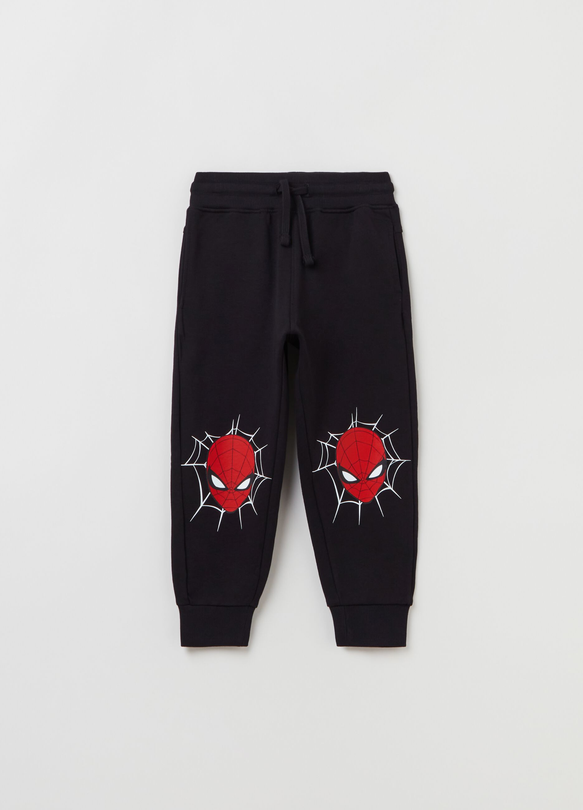 Joggers in felpa con stampa Spider Man Nero OVS KIDS da Bambino OVS