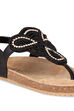 Girls Beige And Black Casual Wear Sandals image number 1
