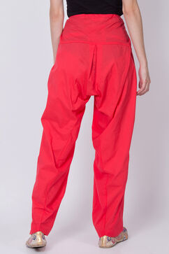 Coral Cotton Solid Salwar image number 3