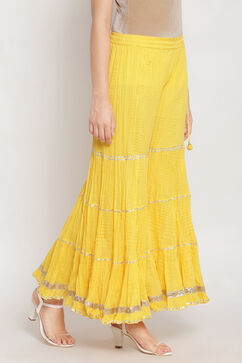 Yellow Cotton Salwar image number 3