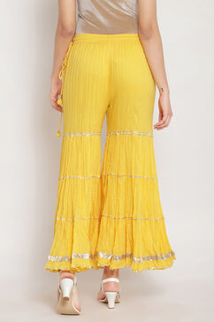 Yellow Cotton Salwar image number 5