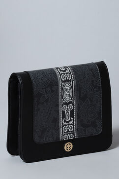 Black Pu Leather Crossbody image number 5
