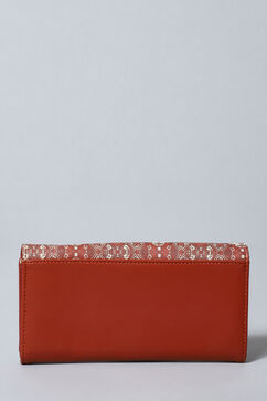 Rust Pu Leather Wallet image number 3