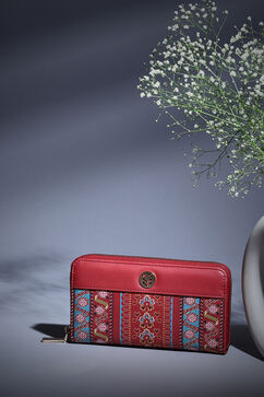 Berry Pu Leather Wallet image number 0