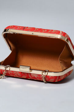 Red Silk Clutch image number 4
