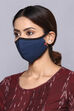 Indigo Cotton Solid Mask image number 1