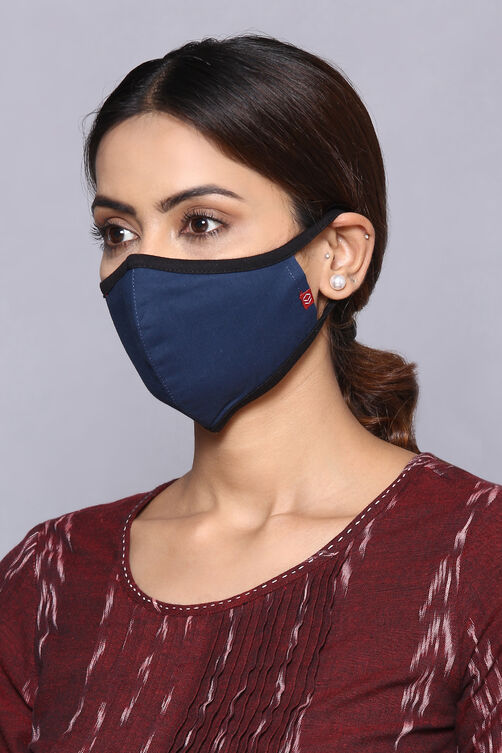 Indigo Cotton Solid Mask image number 1