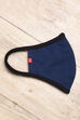 Indigo Cotton Solid Mask image number 2