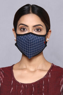 Indigo Cotton Solid Mask image number 0