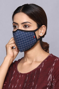 Indigo Cotton Solid Mask image number 1