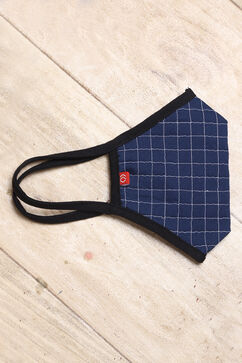 Indigo Cotton Solid Mask image number 2