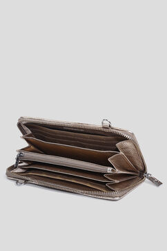 Metallic Genuine Leather Wallet image number 3