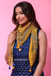Mustard Art Silk Printed Scarf image number 0
