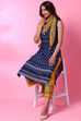 Mustard Art Silk Printed Scarf image number 2