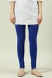 Royal Blue Cotton Lycra Churidar image number 3