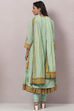 Sea Green Cotton Viscose Layered Suit Set image number 4