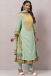 Sea Green Cotton Viscose Layered Suit Set image number 8