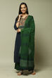 Blue Cotton Woven Unstitched Suit Set image number 1