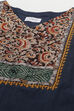 Blue Cotton Woven Unstitched Suit Set image number 2