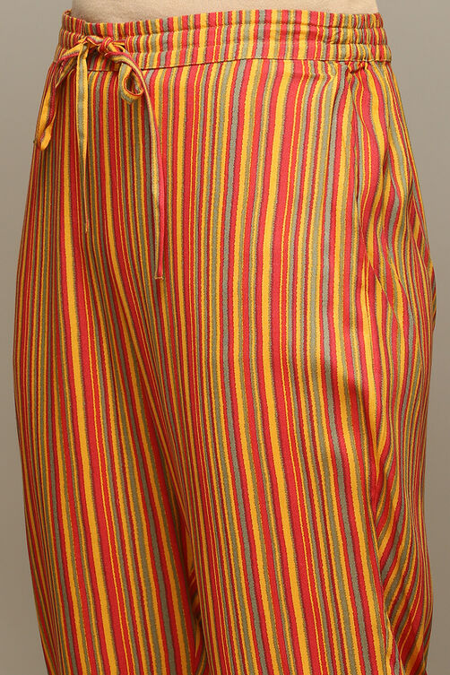 Mustard Rayon Straight Kurta Pant 2 Piece Set image number 2