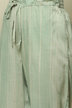 Ice Blue Rayon Straight Printed 2 Piece Set image number 3
