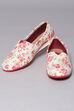 Off White Fabric Formal Slip On image number 0