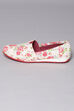Off White Fabric Formal Slip On image number 4