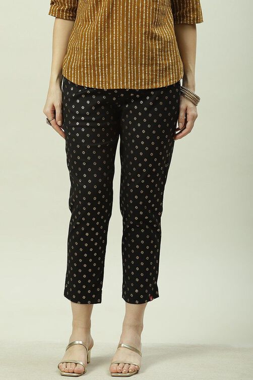 Black Viscose Narrow Pant image number 0