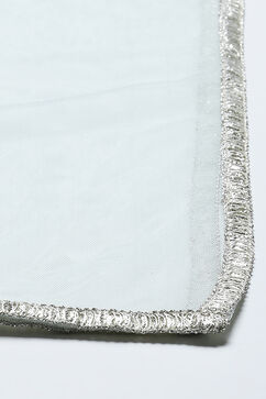 Powder Blue Art Silk Flared Lehenga Set image number 2
