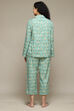 Mint Cotton Printed 2 Piece Sleepwear Set image number 4