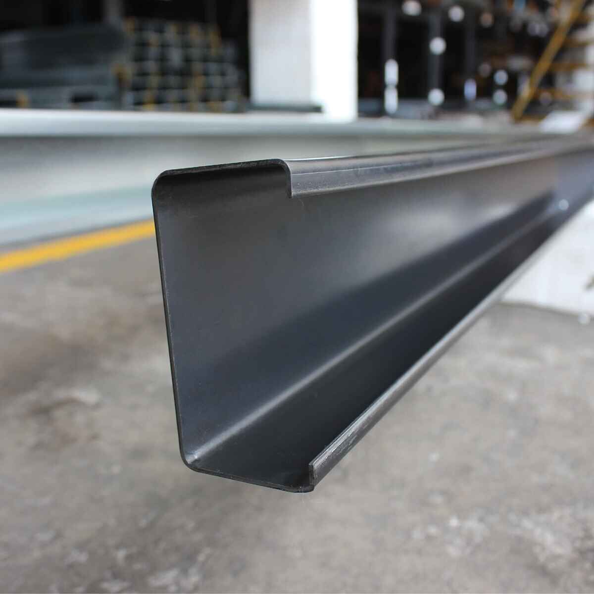 Polín de hierro negro de 8"x 2" (1.50 mm)