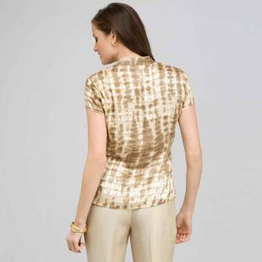 Short Sleeve Printed Blouse.