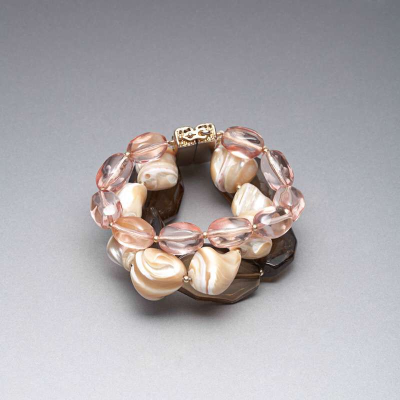 Pink and Brown Bracelet, , large
